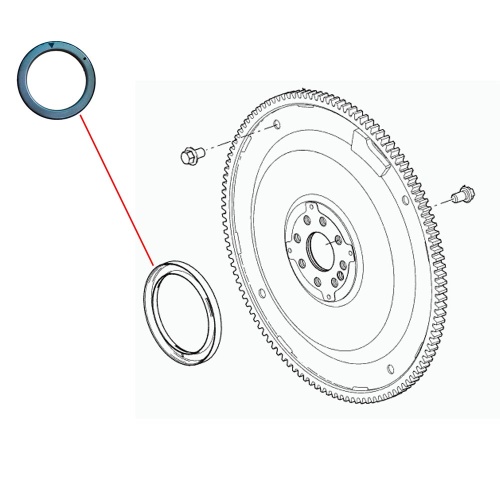 Кольцо импульсное коленвала D3 RRS RR 3.0 4.4 LR035564 фото 2