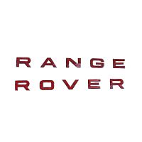 Надпись красная  RANGE ROVER