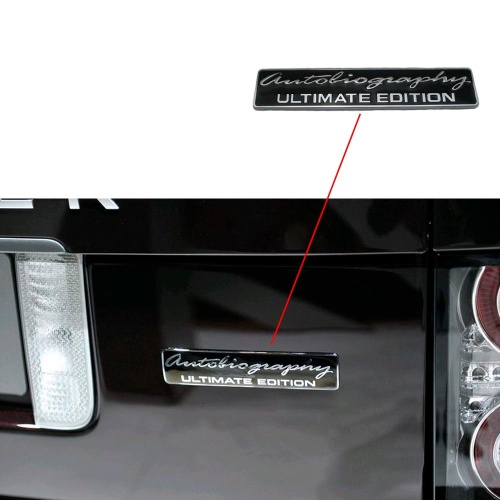 Эмблема задняя Autobiography Ultimate Edition для Range Rover 2010- 2013 на черном фоне LR030967