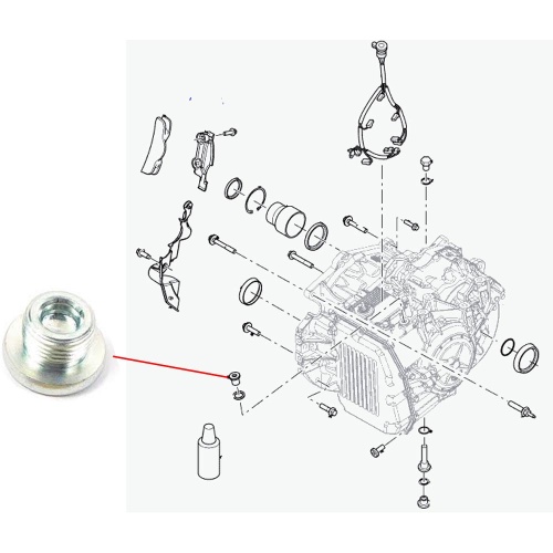 Пробка маслозаливной горловины АКПП (Автоматическая коробка передач) LR000876 фото 2