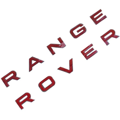 Надпись красная  RANGE ROVER фото 2